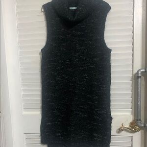 Maurice’s Black & Gray sweater tunic / dress with cow neck BNWT size S